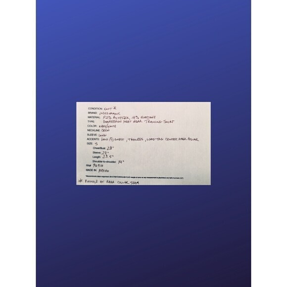 Under ARMOUR Women's HeatGear Compression Training Shirt, NAVY, Size S, NWOT* - Picture 9 of 9